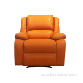 Sofá simple de cuero reclinable de sala de estar de buena calidad